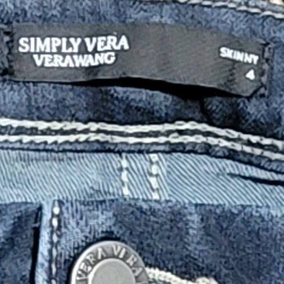 Women's Simply Vera Vera Wang Stretch High-Waisted Skinny Jeans Size 4 - Picture 10 of 15